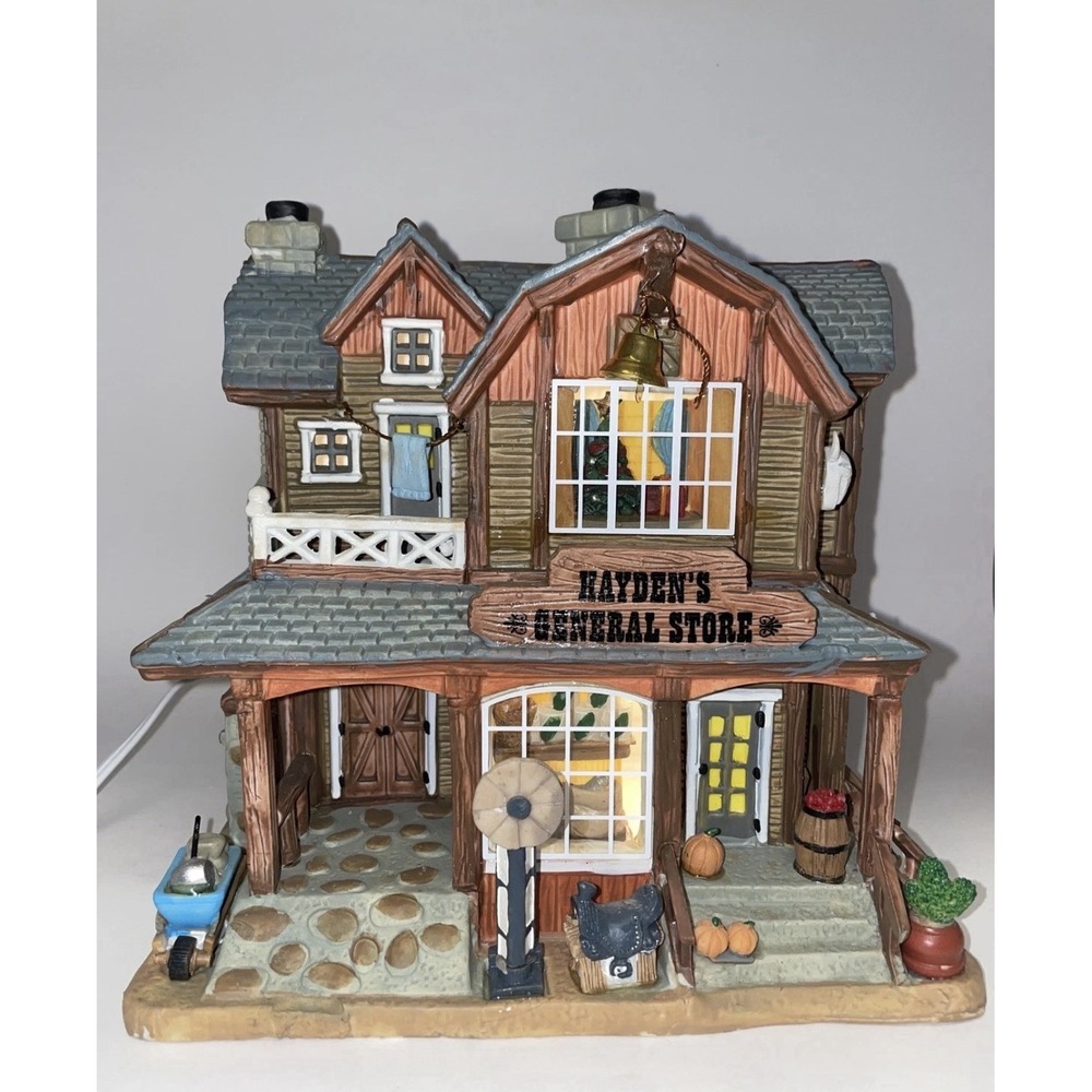 LEMAX RARE HAYDEN'S GENERAL STORE HARVEST FALL LIGHTED VILLAGE 2008-2012 Retired
